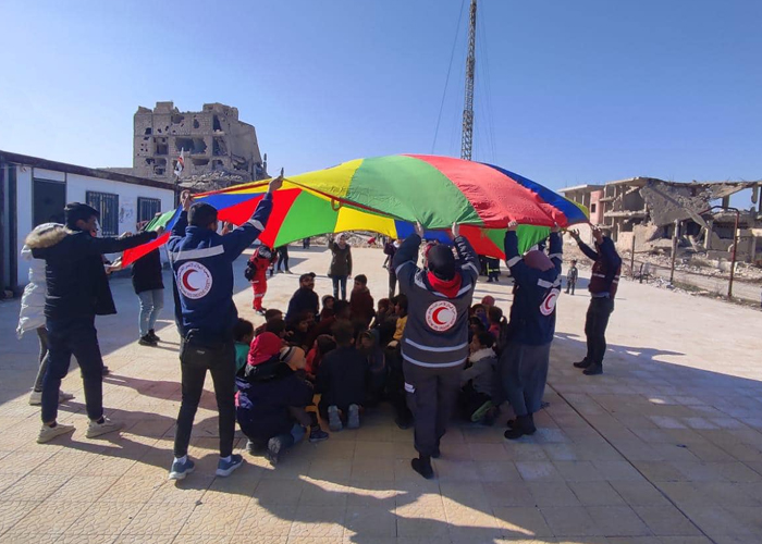 الهلال الفلسطيني يطلق مبادرة لدعم الفلسطينيين المتضررين من الزلزال في سوريا