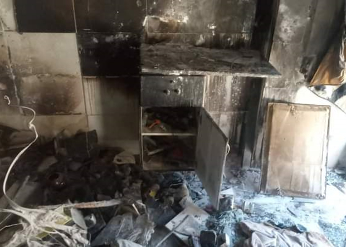 حريق محل في مخيم خان دنون يخلف أضراراً مادية