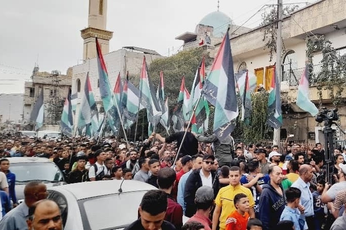 مخيم خان دنون. فرض الموافقات الأمنية لتنظيم الفعاليات التضامنية مع غزة 