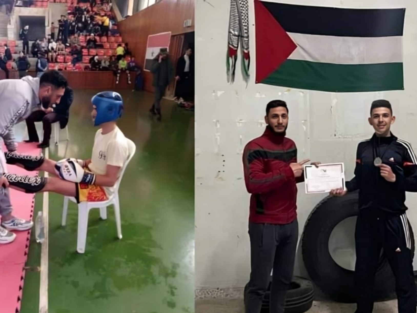 فلسطيني يحقق المركز الثاني في بطولة سوريا للكيك بوكسينغ