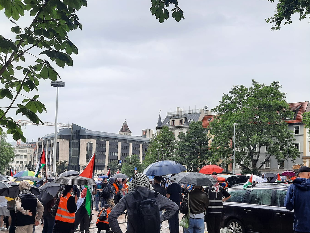 ألمانيا. فلسطينيو سوريا في شتوتغارت يشاركون بوقفة تضامنية مع غزة