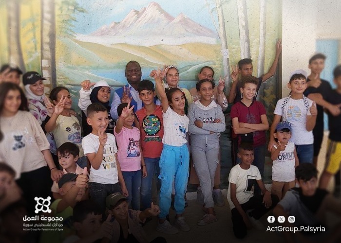 مخيم حندرات. مدير الأونروا يعلن قرب افتتاح مدرسة الجليل وإطلاق أول نادٍ صيفي منذ 12 عاماً 