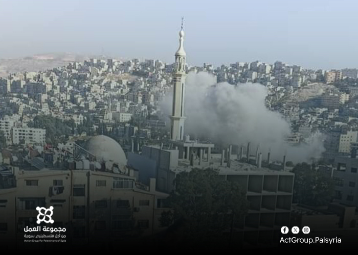 دمشق.. ارتقاء فلسطيني سوري بقصف إسرائيلي على منطقة المزة 