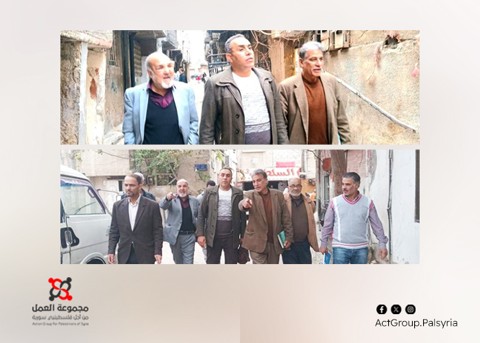 وفد من مؤسسة اللاجئين يزور مخيم جرمانا لتقييم الاحتياجات الخدمية