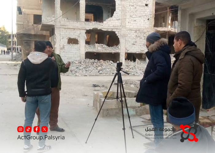 مجموعة العمل تختتم أول دوراتها الإعلامية الميدانية داخل مخيم اليرموك