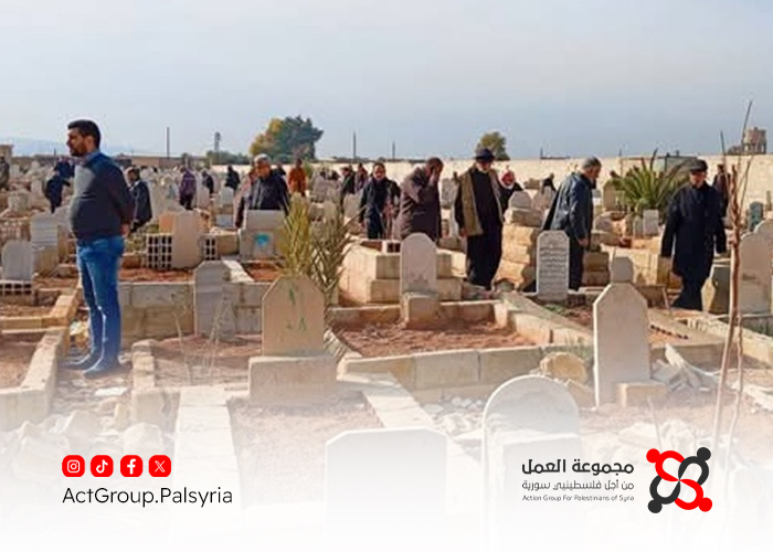 أهالي مخيم سبينة يناشدون الجهات المعنية لحل أزمة اكتظاظ المقابر