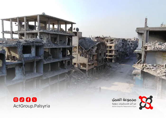 بدء المرحلة الأولى من ترميم منازل مخيم اليرموك بعد عيد الفطر