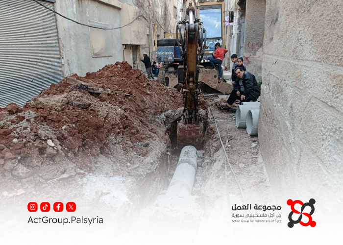 مخيم درعا.900 عائلة ستستفيد من مشروع نرويجي لتحسين البنية التحتية