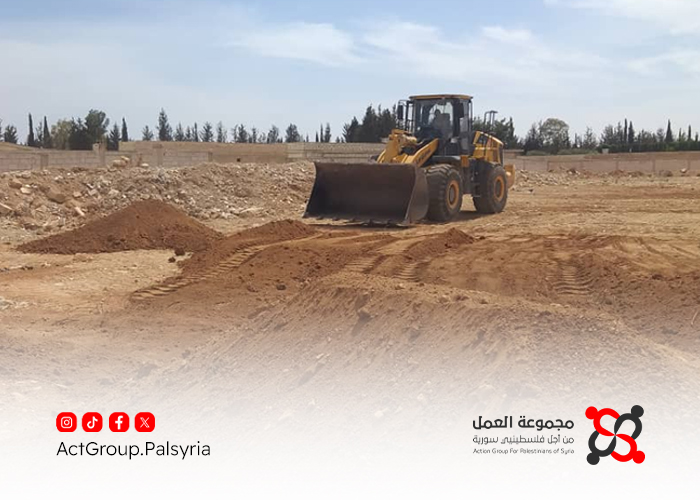 بعد 14 عاماً من الإهمال والدمار... البدء بترميم ملعب مخيم خان الشيح