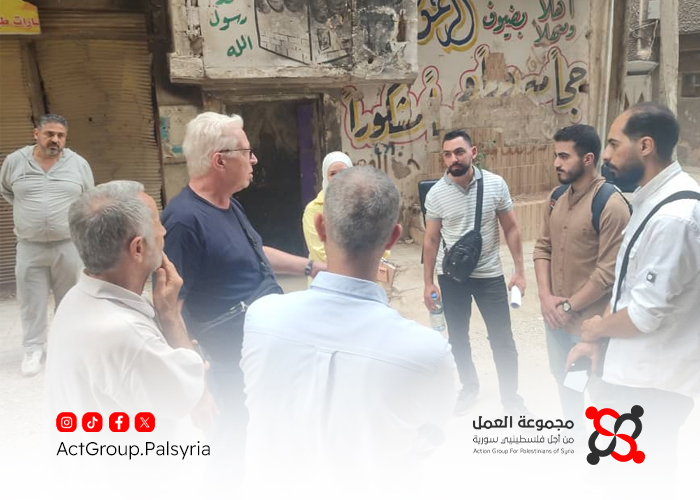 وفد طبي ألماني يزور مخيم اليرموك. تقييم صحي ميداني وتعهدات بدعم إنساني