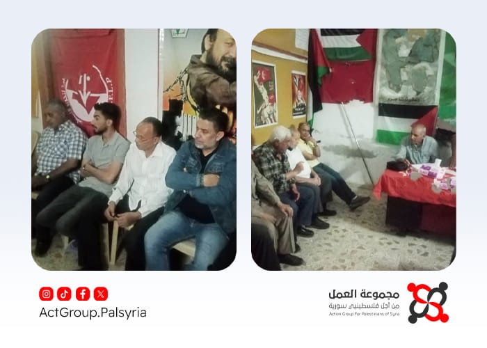 مخيم سبينة يُحيي ذكرى النكبة. ندوة تربط الماضي بالأسرى وتستنهض وعي الشباب