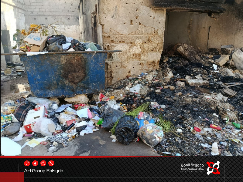 مخيم درعا: النفايات تهدد الصحة العامة وسط مطالبات للـ"أونروا" بإيجاد حلول عاجلة