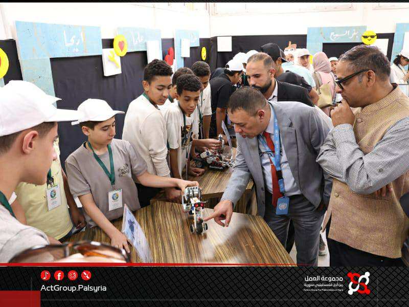 سورية. الأونروا تُفعل منهج STEM وتُبرز إبداع طلابها بالروبوتيك