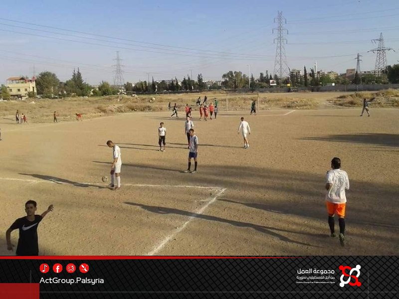 نشاط رياضي في مخيم جرمانا لمكافحة المخدرات وتعزيز وعي الشباب