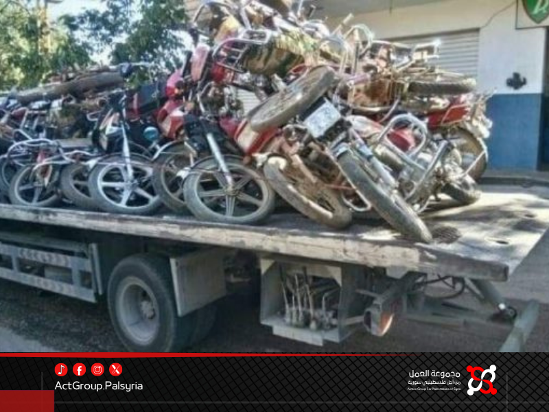 حملة أمنية لضبط الدراجات النارية في مخيم خان دنون تثير تبايناً في آراء السكان