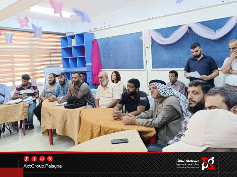 لجنة التنمية في مخيم درعا تنسحب من اجتماع مع مدير الأونروا احتجاجاً على غياب الحلول