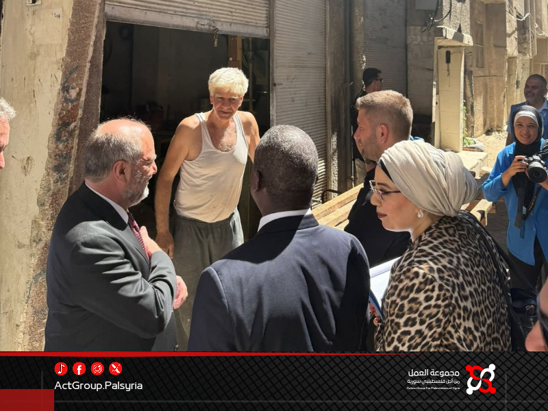 السفير التركي يطّلع على أوضاع مخيم اليرموك وبرامج الأونروا في دمشق