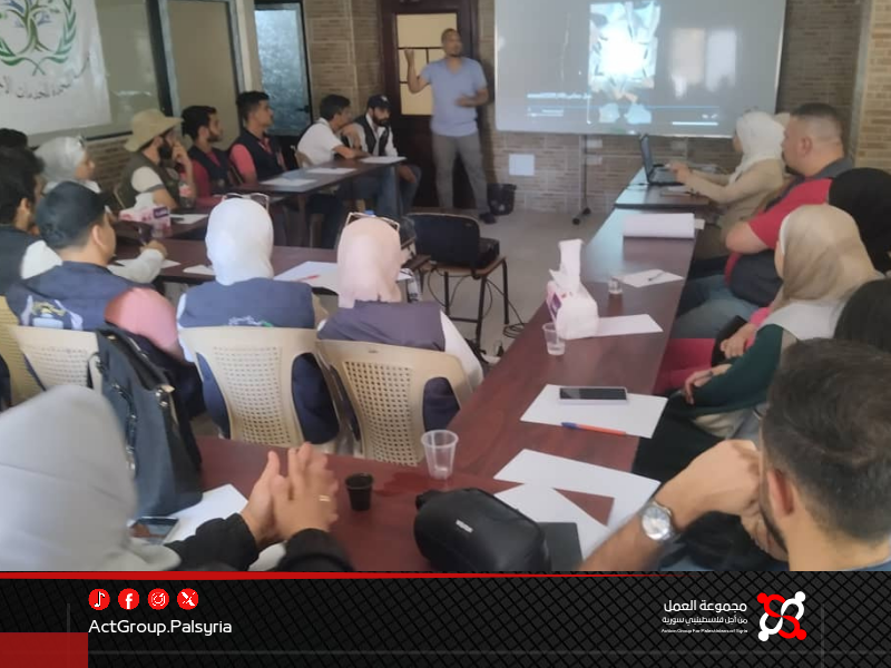 مجموعة العمل تشارك في تحضيرات ملتقى المؤسسات المحلية في مخيم اليرموك