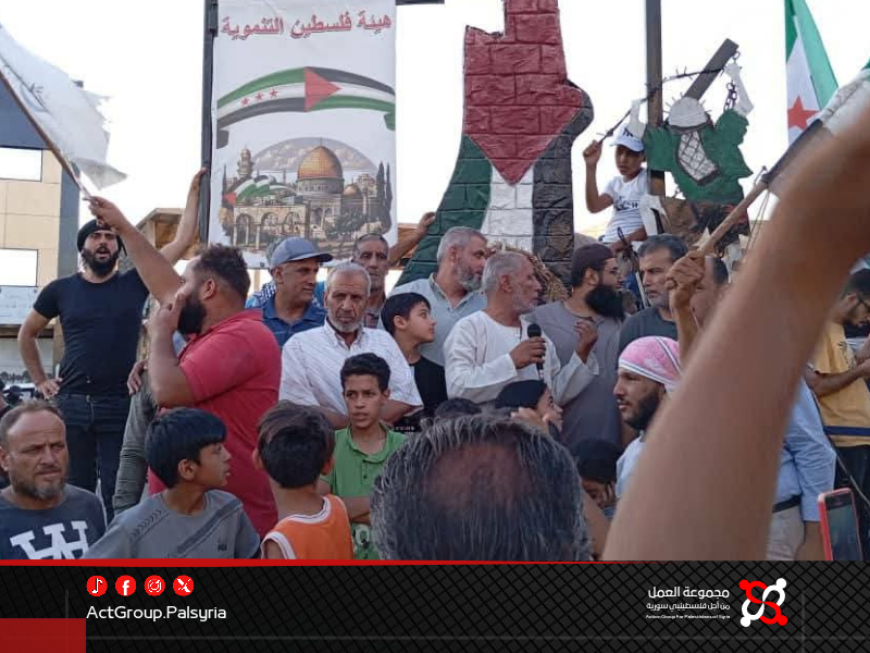 فلسطينيو سوريا يتضامنون مع دمشق وغزة. وقفات احتجاجية ضد الغارات الإسرائيلية