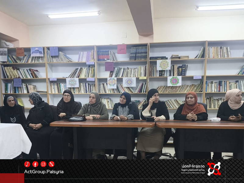 مخيم النيرب. لقاء مع الأونروا لمتابعة ملف المنازل المتضررة ومطالب بالتعويض