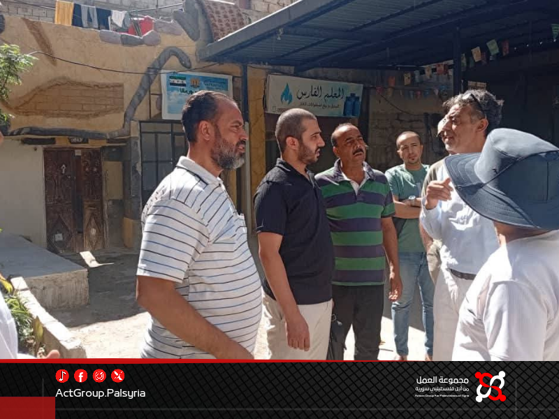 وفد من هيئة اللاجئين يزور مخيم جرمانا لتقييم الواقع الخدمي