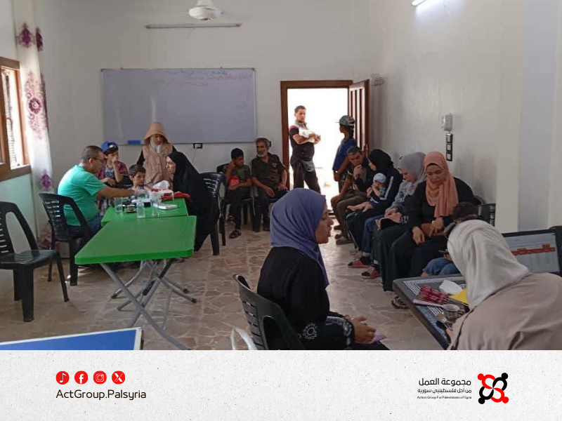 مبادرة طبية دورية لتعزيز الرعاية الصحية في مخيم خان الشيح