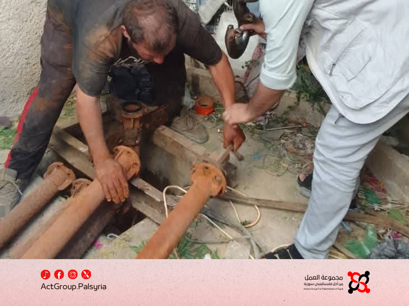 مخيم جرمانا. مبادرة محلية لتعزز الأمن المائي