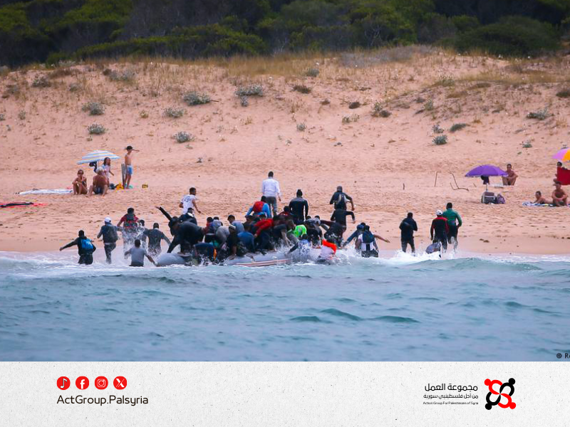 مجموعة العمل توثق وفاة 168 فلسطينياً من سوريا على طرق الهجرة