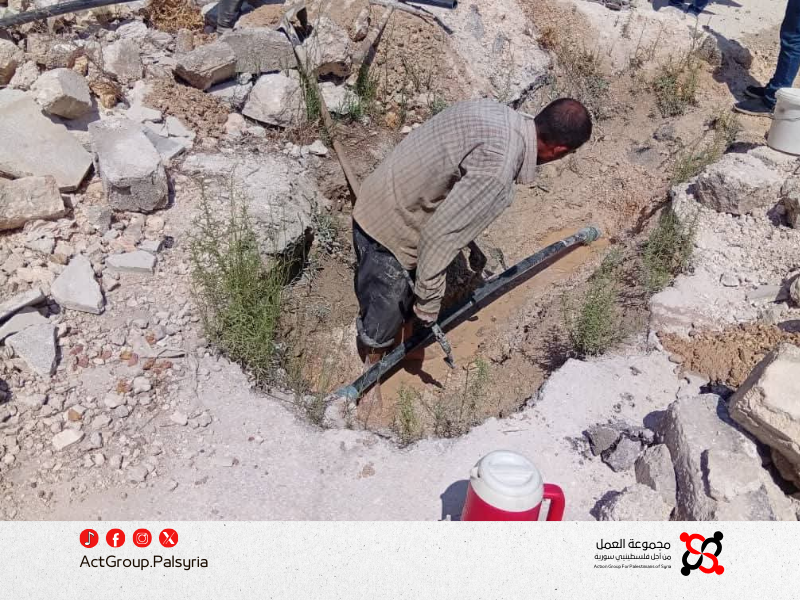 مخيم حندرات: جهود لإعادة تأهيل شبكات المياه