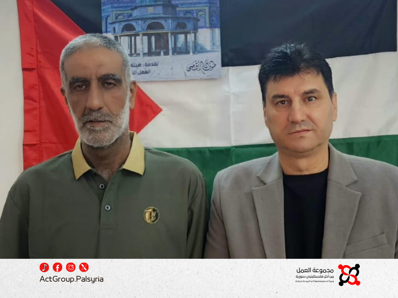 مجموعة العمل تزور لجنة التنمية في مخيم خان الشيح