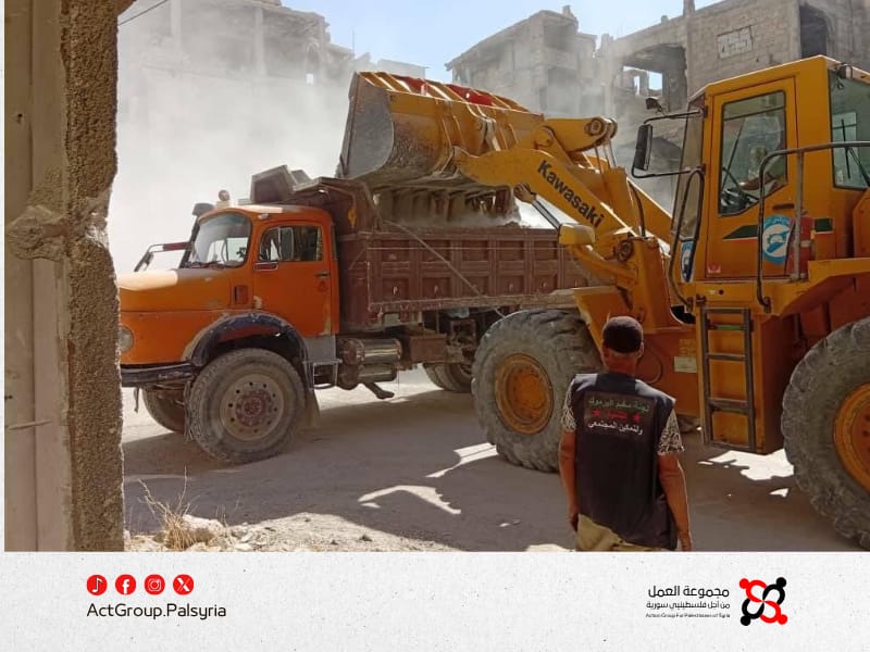 لجنة مخيم اليرموك تحذر المقاولين وتدعو الأهالي للرقابة 