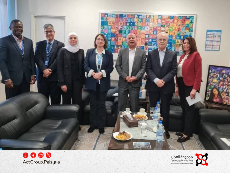 الأونروا تبحث مع وفد فلسطيني استمرار المعونة النقدية لـ فلسطينيي سوريا