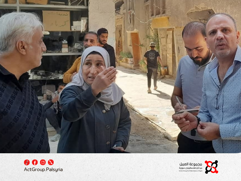 جولة ميدانية لمتابعة مياه الشرب في مخيم اليرموك