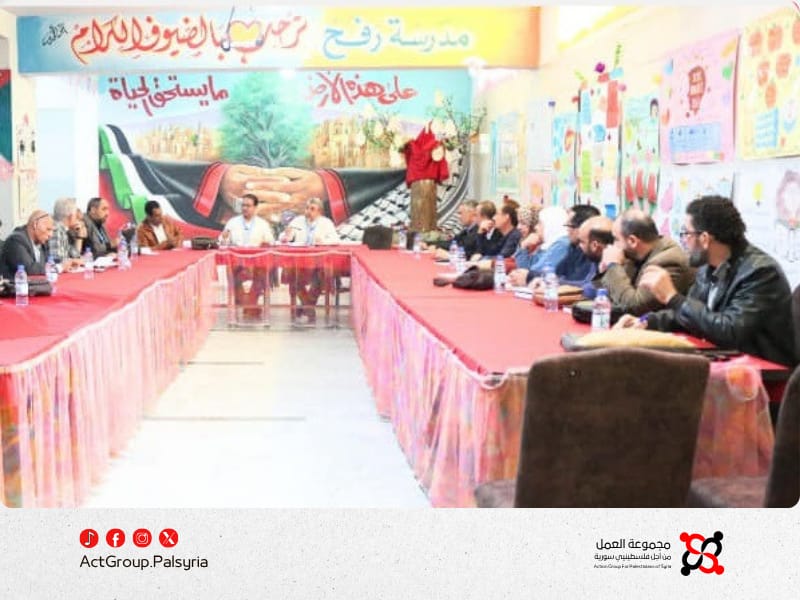 مخيم الحسينية. لجنة التنمية تجتمع مع الأونروا لتعزيز جودة التعليم