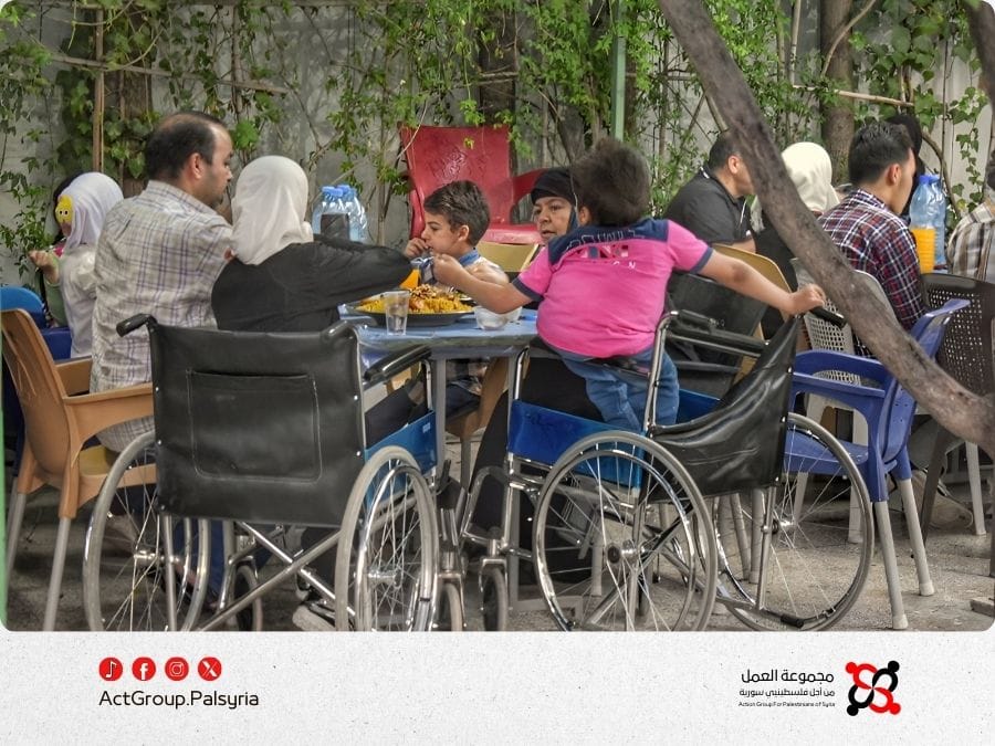 بيان صحفي. مجموعة العمل: فلسطينيو سورية من ذوي الإعاقة بحاجة لرعاية مضاعفة