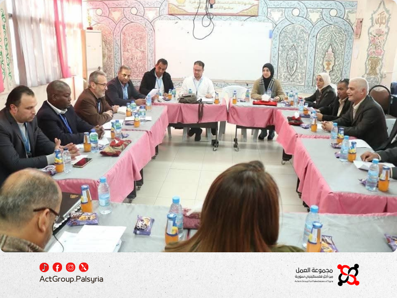 ريف دمشق. الأونروا ولجنة التنمية تبحثان أوضاع مخيم الحسينية