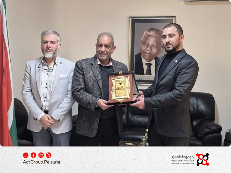 دمشق. وفد من الهيئة العامة للاجئين يزور سفارة جنوب أفريقيا