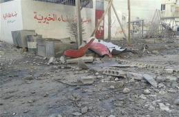 طفلة قضت وأربع إصابات بعد قصف الطائرات السورية لمخيم اليرموك 