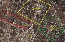 الطائرات السورية تلقي عدة براميل متفجرة في محيط مخيم خان الشيح 