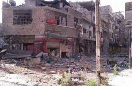 اشتباكات عنيفة وقصف بالدبابات على مخيم اليرموك في اليوم 598  للحصار  