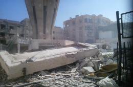 قصف ليلي عنيف على مخيم اليرموك ولقاء وفد من وجهاء المخيم مع مجالس شورى البلدات المجاورة 