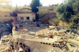 قصف بالبراميل المتفجرة يستهدف ‏مخيم درعا‬ 