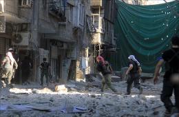 اشتباكات عنيفة في مخيم اليرموك بعد يوم من قصفه بالبراميل المتفجرة 