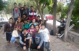 مجموعة من شباب مخيم النيرب في حلب تصل أوروبا مشياً على الأقدام بعد فرارهم من أتون الحرب في سوريا 