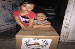 توزيع مساعدات مالية وغذائية على العائلات الفلسطينية السورية في عدة مناطق تركية  