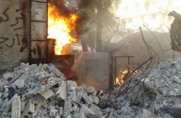 قصف صاروخي يستهدف مخيم اليرموك