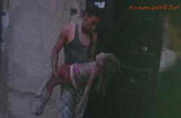 أربع ضحايا على الأقل معظمهم أطفال يقضون إثر قصف الجيش النظامي لمخيم درعا 