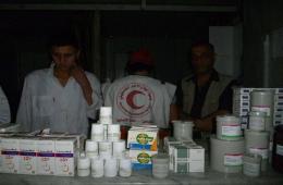 إدخال كمية قليلة من الدواء الخاص بمرض التيفوئيد واليرقان إلى اليرموك