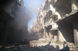 استهداف مخيم اليرموك بعدد من قذائف الهاون 