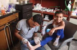هيئة فلسطين الخيرية تستمر بتقديم الدواء المجاني لأبناء اليرموك النازحين في يلدا